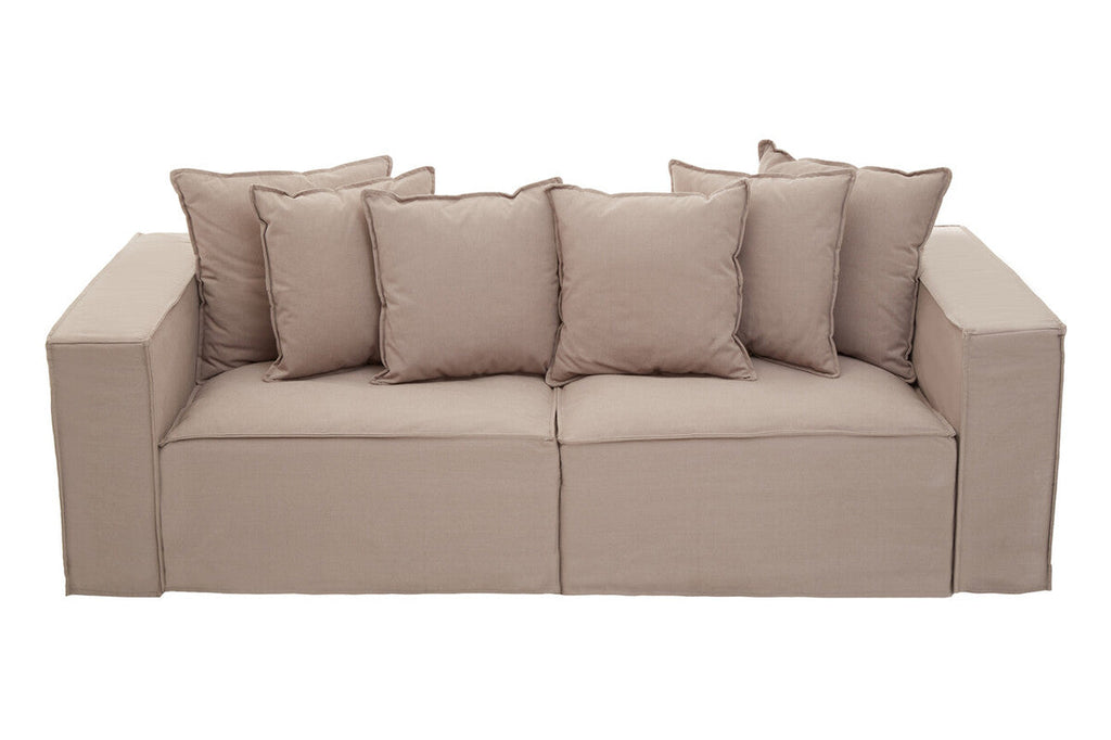 Orsina Marseille 3-Seater Grey Sofa | Modern Cotton-Linen Blend
