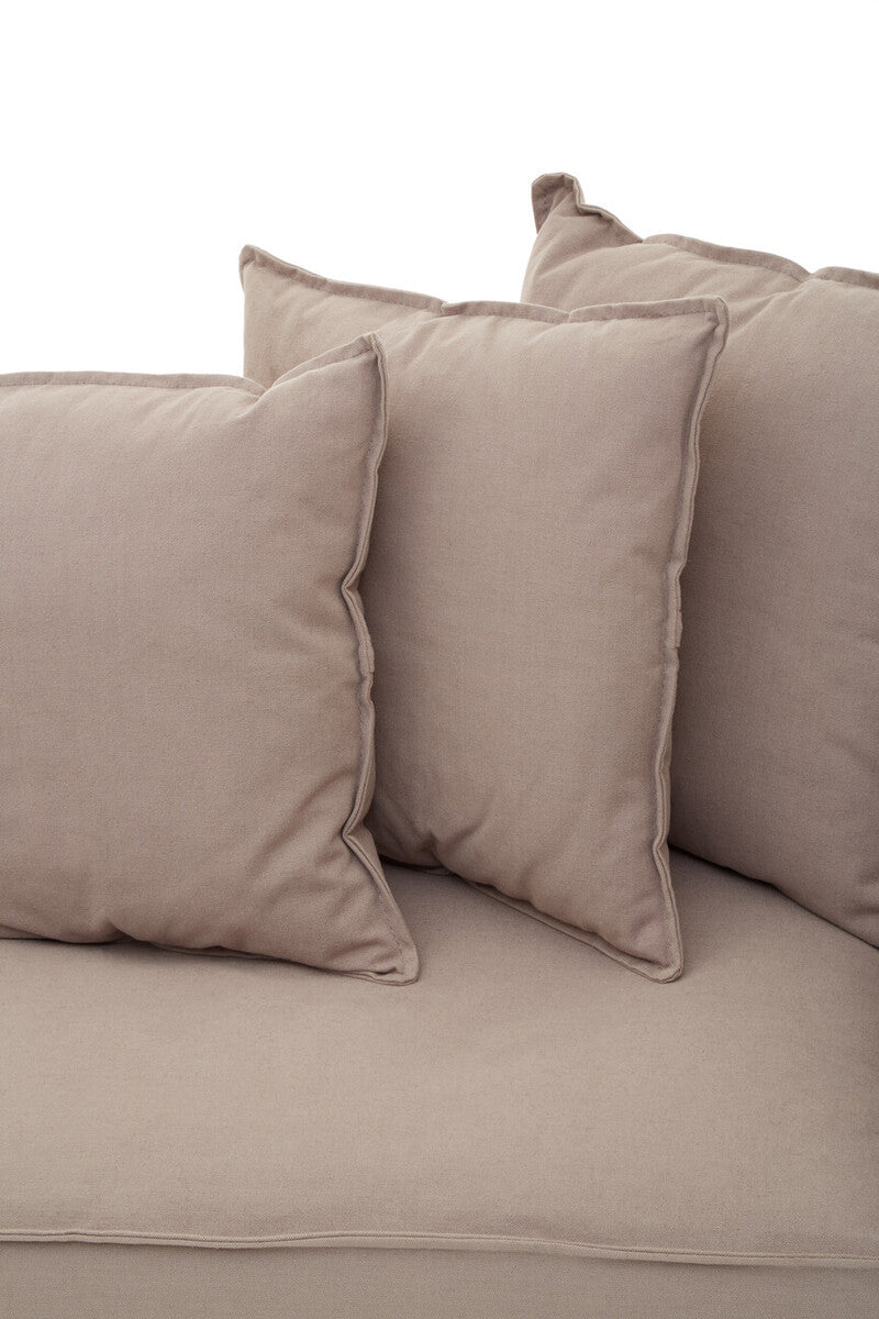 Orsina Marseille 3-Seater Grey Sofa | Modern Cotton-Linen Blend