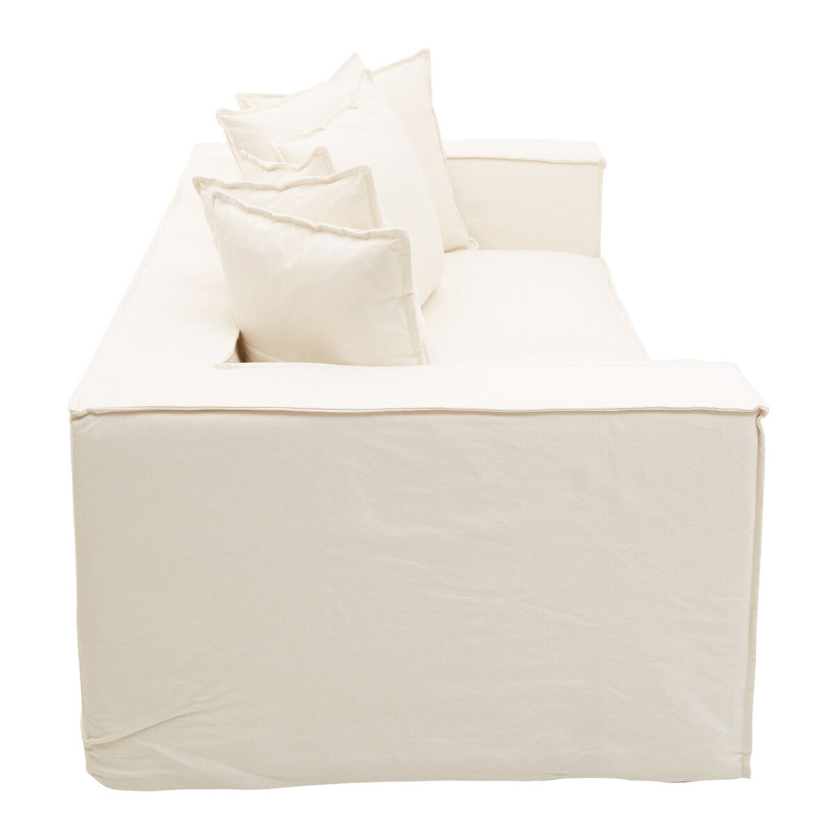 Orsina Marseille 3 Seater Cream Sofa – Linen Blend Modern Lounge
