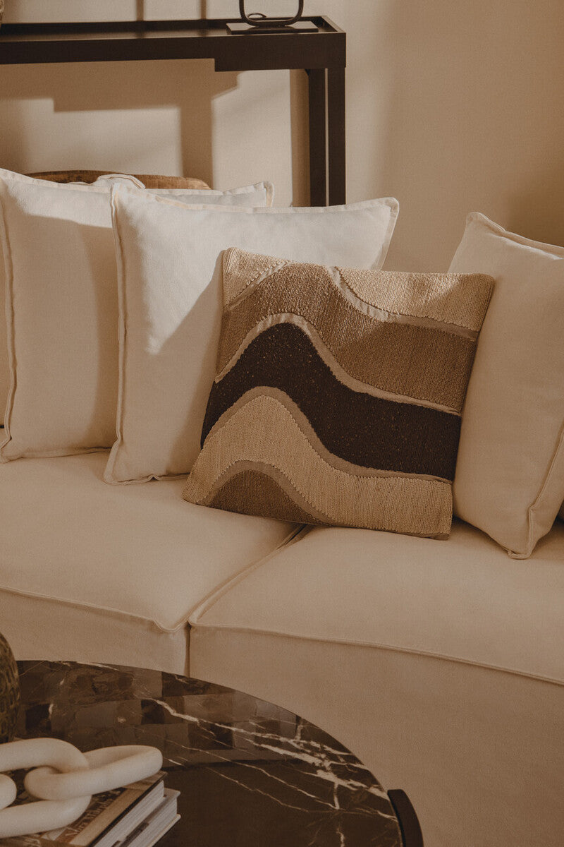 Orsina Marseille 3 Seater Cream Sofa – Linen Blend Modern Lounge