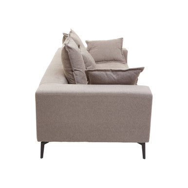 Orsina Avignon 3 Seater Grey Sofa – Modern Polyester Living Room Couch