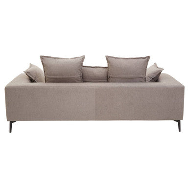 Orsina Avignon 3 Seater Grey Sofa – Modern Polyester Living Room Couch