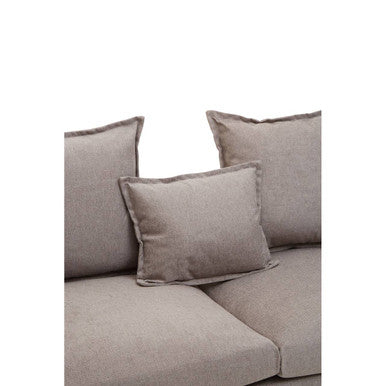 Orsina Avignon 3 Seater Grey Sofa – Modern Polyester Living Room Couch