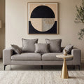 Orsina Avignon 3 Seater Grey Sofa – Modern Polyester Living Room Couch