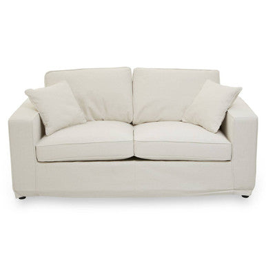 Orsina Valensole 2-Seater Cream Fabric Sofa – Compact Living Room Lounge