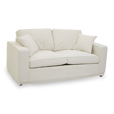 Orsina Valensole 2-Seater Cream Fabric Sofa – Compact Living Room Lounge