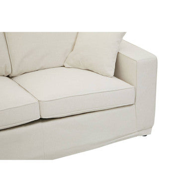 Orsina Valensole 2-Seater Cream Fabric Sofa – Compact Living Room Lounge