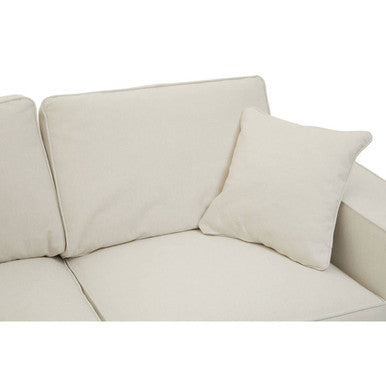 Orsina Valensole 2-Seater Cream Fabric Sofa – Compact Living Room Lounge