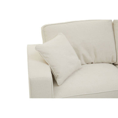 Orsina Valensole 2-Seater Cream Fabric Sofa – Compact Living Room Lounge