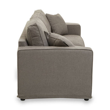 Orsina Valensole 3-Seater Grey Fabric Sofa – Contemporary Living Room
