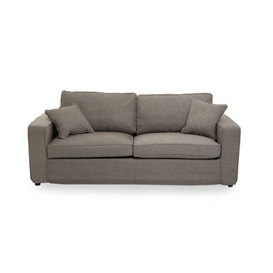 Orsina Valensole 3-Seater Grey Fabric Sofa – Contemporary Living Room