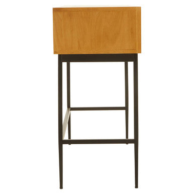 Orsina Jakara Natural Wood Effect Console Table with 2 Drawers