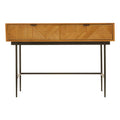 Orsina Jakara Natural Wood Effect Console Table with 2 Drawers
