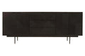 Orsina Jakara Black Sideboard – Carved 4-Door 3-Drawer Storage