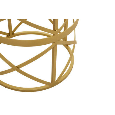Orsina Rabia Gold Diamond Pattern Side Tables - Set of 2 Nesting Tables