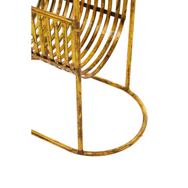 Orsina White Marble Side Table with Gold Magazine Rack – Rabia