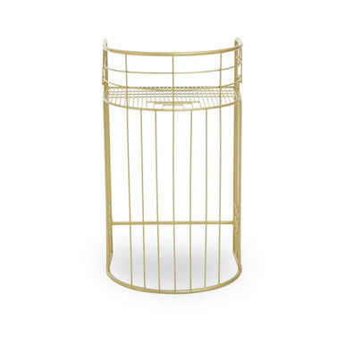 Orsina Rabia Gold Bar Stool – Modern Minimalist Wireframe Bar Chair