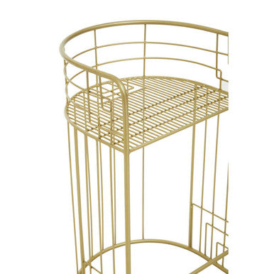 Orsina Rabia Gold Bar Stool – Modern Minimalist Wireframe Bar Chair