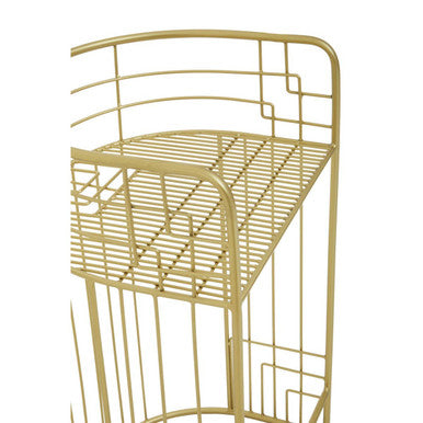 Orsina Rabia Gold Bar Stool – Modern Minimalist Wireframe Bar Chair