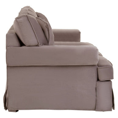 Orsina Ralph 3 Seater Mink Velvet Sofa – Luxury Modern Living Room Seating