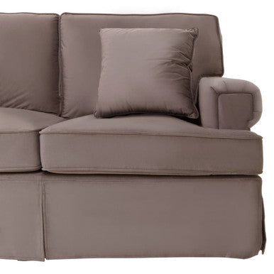 Orsina Ralph 3 Seater Mink Velvet Sofa – Luxury Modern Living Room Seating