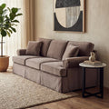 Orsina Ralph 3 Seater Mink Velvet Sofa – Luxury Modern Living Room Seating