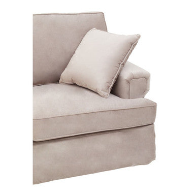 Orsina Ralph 2 Seater Mink Velvet Sofa – Modern Compact Two-Seater