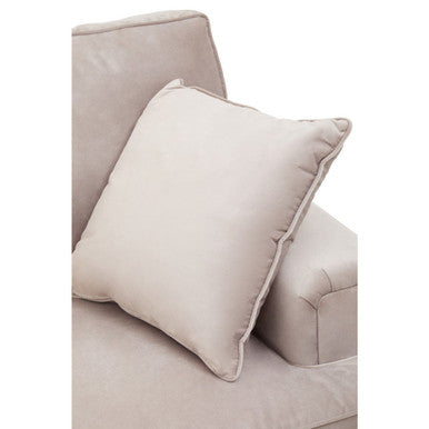 Orsina Ralph 2 Seater Mink Velvet Sofa – Modern Compact Two-Seater