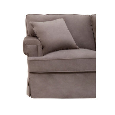 Orsina Ralph 3 Seater Right Chaise Sofa | Mink Velvet Upholstery