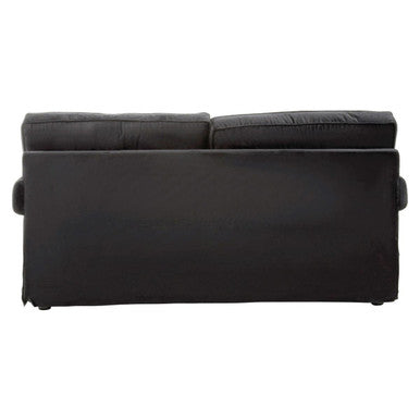 Orsina Ralph 2 Seater Black Velvet Sofa | Compact Modern Seating