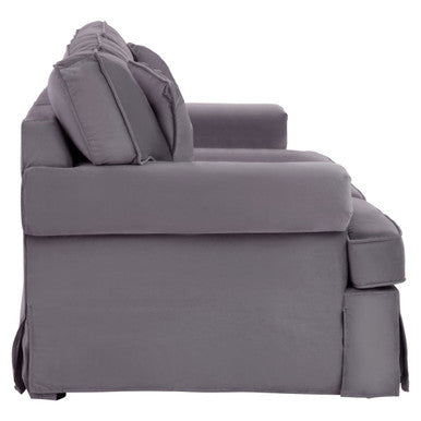 Orsina Ralph 3 Seater Grey Velvet Sofa – Modern Living Room Couch