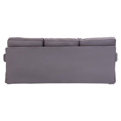 Orsina Ralph 3 Seater Grey Velvet Sofa – Modern Living Room Couch