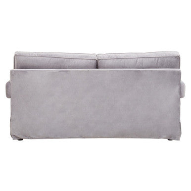 Orsina Ralph 2 Seater Grey Velvet Sofa – Compact Modern Loveseat