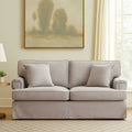 Orsina Ralph 2 Seater Grey Velvet Sofa – Compact Modern Loveseat