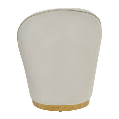 Orsina Kids Tamra Velvet Armchair – Cream and Gold Reading Chair