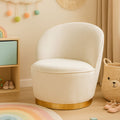 Orsina Kids Tamra Velvet Armchair – Cream and Gold Reading Chair