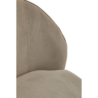 Orsina Kids Tamra Velvet Accent Chair – Mink and Gold Barrel Chair