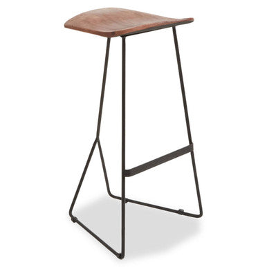 Orsina Nandri Acacia Wood Bar Stool – Modern Rustic Kitchen Seating