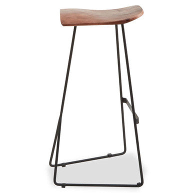 Orsina Nandri Acacia Wood Bar Stool – Modern Rustic Kitchen Seating