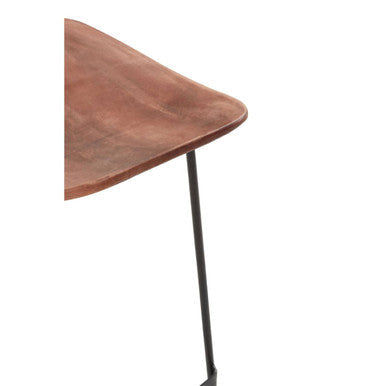 Orsina Nandri Acacia Wood Bar Stool – Modern Rustic Kitchen Seating