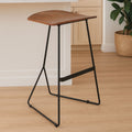 Orsina Nandri Acacia Wood Bar Stool – Modern Rustic Kitchen Seating