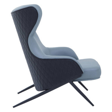 Orsina Kiev Grey Armchair – Modern Upholstered Wingback Accent Chair
