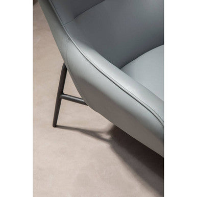 Orsina Kaiko Camel Faux Leather Armchair and Footstool Lounge Set