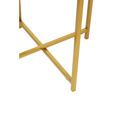 Orsina Enzo Nesting Tables – Set of 2 Black Wire and Gold Metal