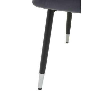 Orsina Warren Grey Velvet Dining Chair | Modern Upholstered Seating