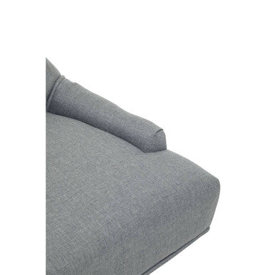 Orsina Anita Home Office Chair – Grey Fabric with Chrome Swivel Base