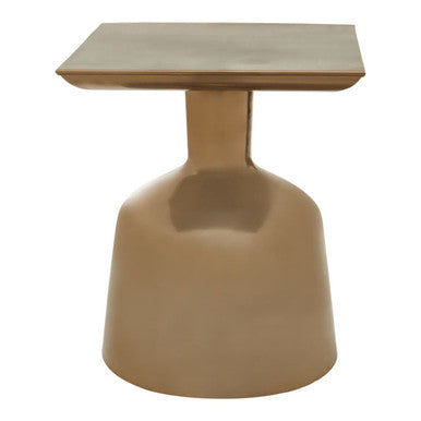 Orsina Pazo Gold Side Table – Modern Iron Accent Table with Round Base