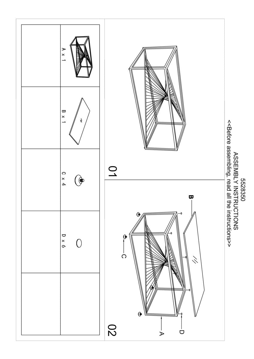 Orsina Amella Glass Coffee Table – Silver Finish Sculptural Steel Frame