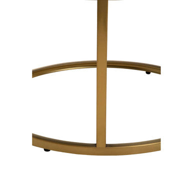 Orsina Alana Nesting Coffee Tables | Black Glass & Brushed Gold
