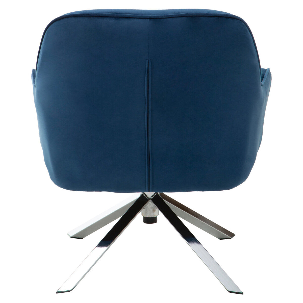 Orsina Avery Midnight Blue Velvet Swivel Chair – Modern Accent Seating